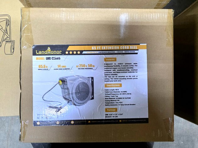 65' Extension Cord Reel - LandHonor - LHR-ECR65
