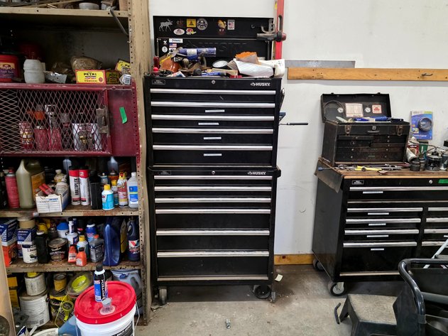Husky Tool Cabinet & Chest w/ Makita Screwdriver, Craftsman Light & More