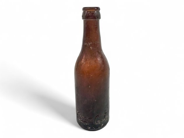 Early 20th Century Straight-Sided Amber Coca-Cola Bottle