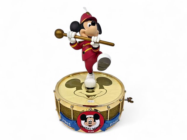 Mickey Mouse Figurine w/ Music Box Snare Drum