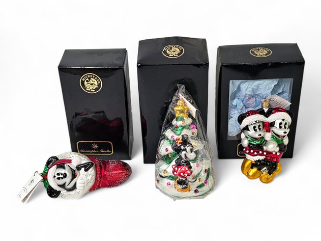 Christopher Radko Mickey & Co. Glass Ornaments