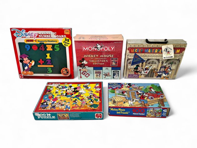 Mickey Mouse Monopoly, Colorbök Masterpieces Activity Case, Number Board & More