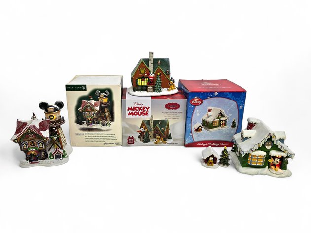 Mickey Mouse Department 56 & Other Light-Up Houses