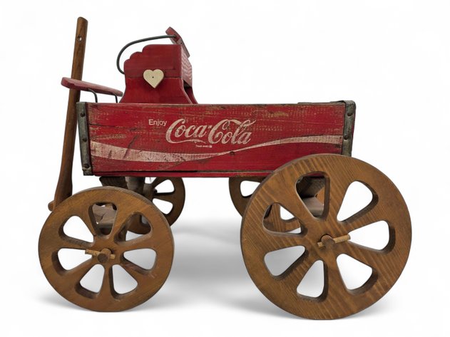 Handcrafted Coca-Cola Crate Wagon
