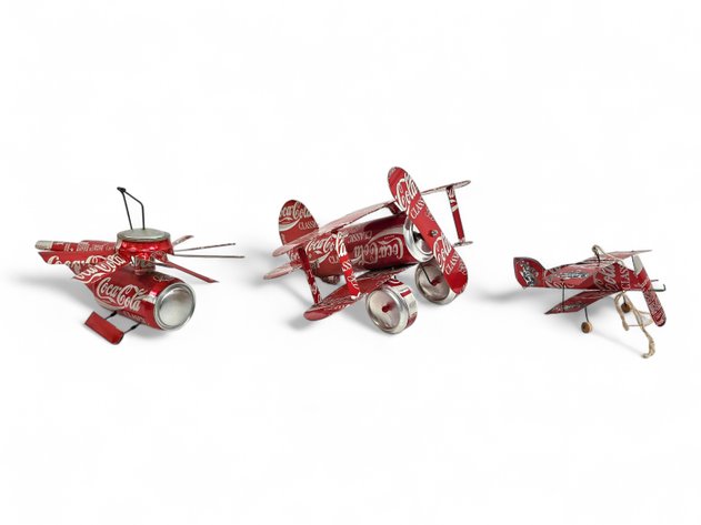 Handmade Coca-Cola Can Airplanes