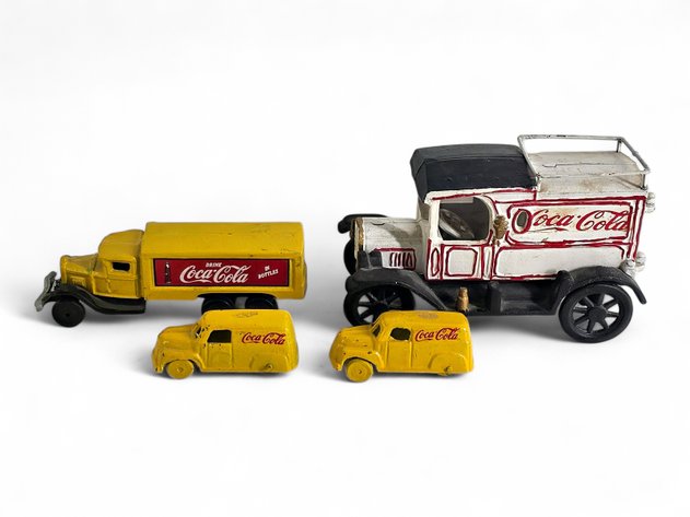 Cast-Iron Coca-Cola Delivery Vehicles