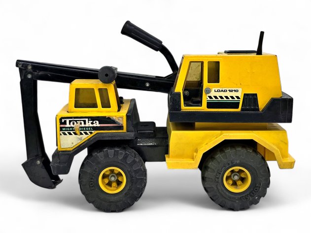 Tonka Mighty Diesel Load 1210 Backhoe Excavator Toy