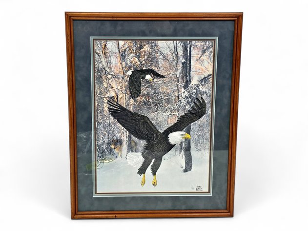 Tom Butler Bald Eagles & Wolf Print