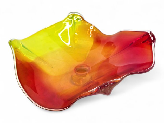 C. England Handcrafted Glass Bowl