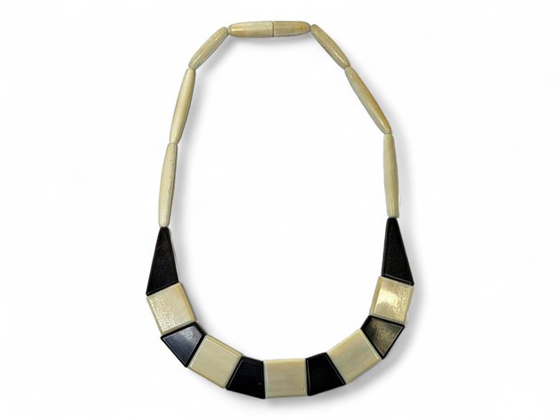 Walrus Ivory & Baleen Necklace - Abner Noyakuk