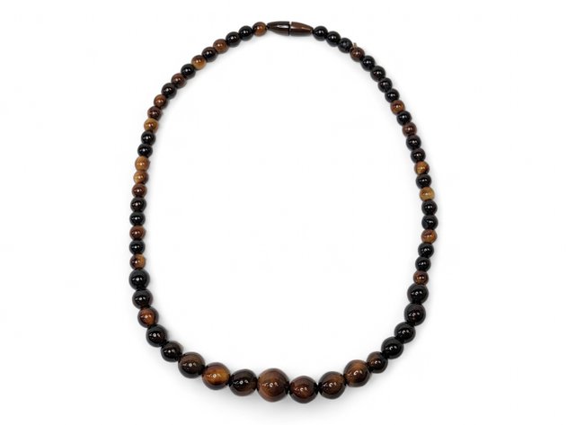 Fossilized Walrus Ivory Bead Necklace