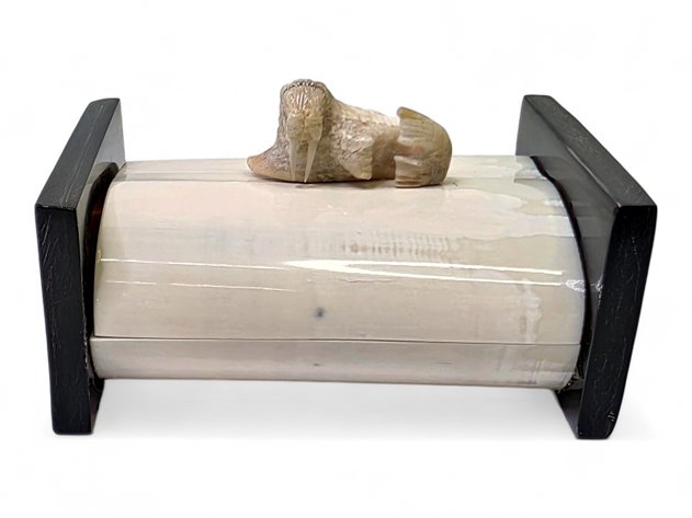 Walrus Ivory, Tusk & Baleen Trinket Box - Al Kaloke