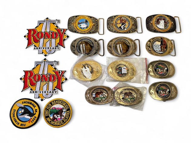Fur Rondy Belt Buckles & Patches