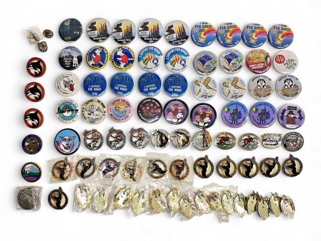 1980-2010 Fur Rendezvous, Iditarod & More Pins & Buttons