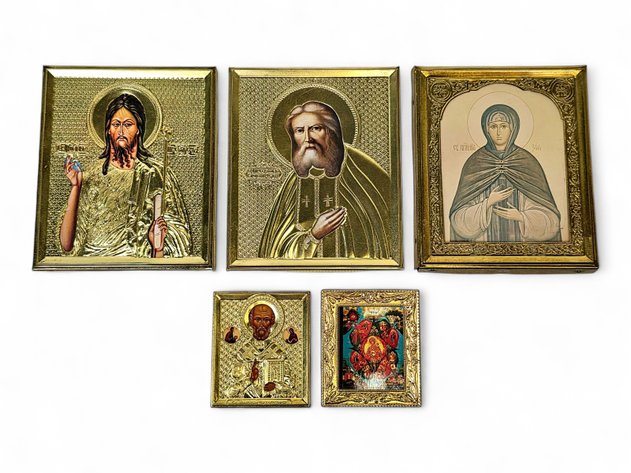 St. John the Baptist, Saint Seraphim of Sarov & More Russian Orthodox Icons