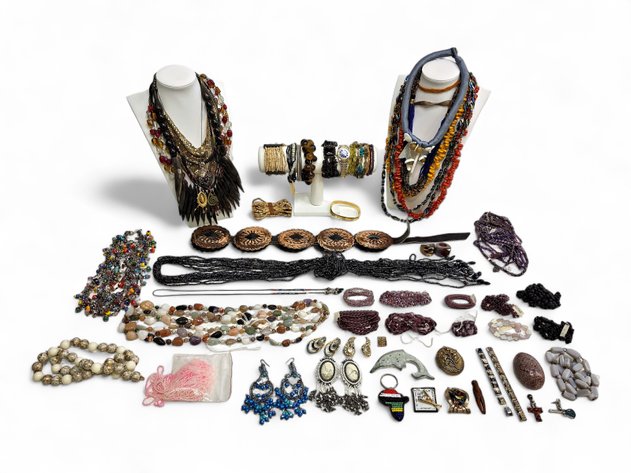 Rings, Necklaces, Strands of Beads & More