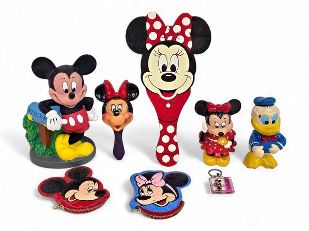 Mickey & Minnie Mouse Collectibles - Figurines, Mirror, Coin Purse & More