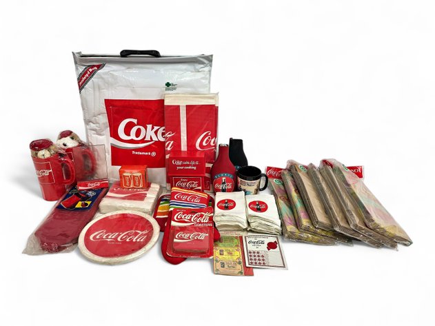 Coca-Cola Plush Cup Animals, Rainbow Oven Mitt & Pot Holder, Insulated Bag & More