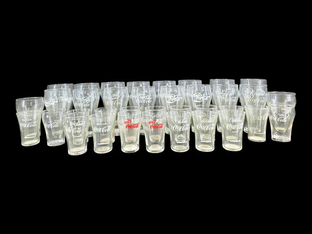 36x Coca-Cola Logo Glasses