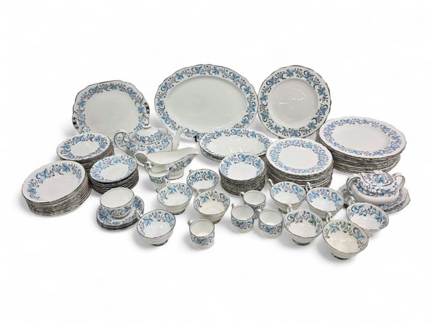 Grosvenor Debutante Bone China - Dinner Plates, Tea Cups w/ Saucers & More