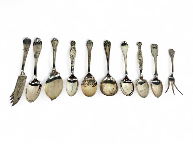 Sterling & Coin Silverware - Lunt, Julius Walker, Campbell & More