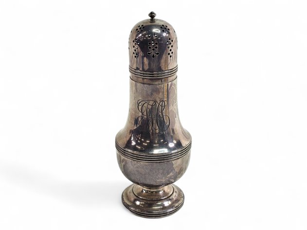 1908 Sterling Silver Muffineer/Sugar Shaker