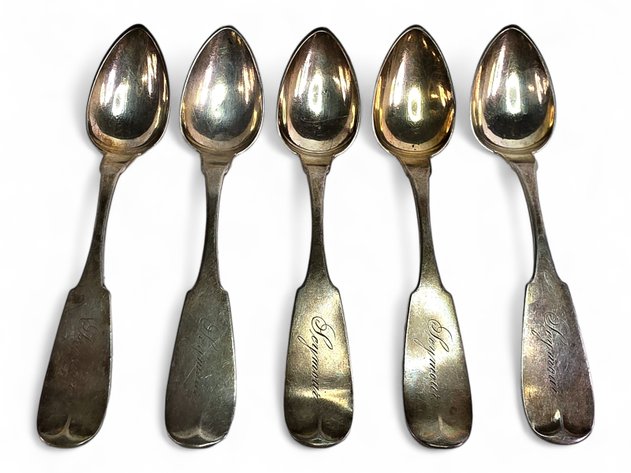 Antique John Hay Coin Silver Spoons