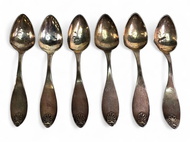 Hawley & Leach Coin Silver Spoons