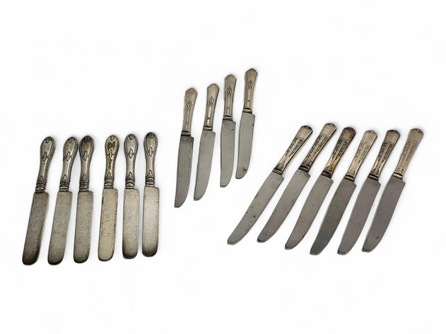 Tudor & Rogers Sterling Silver Knife Sets w/ Stainless Blades