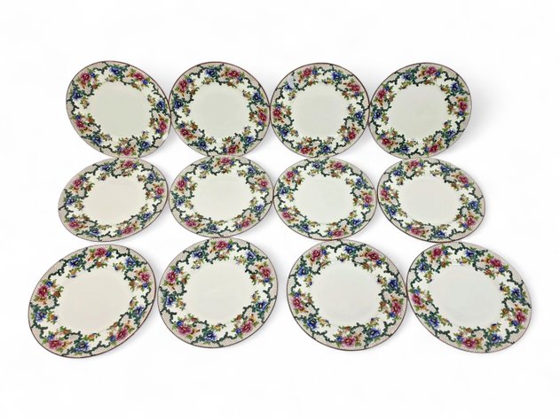 12x Royal Cauldon Victoria Luncheon Plates