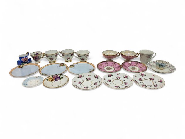Noritake & Pandora Products Saucers, Pink Flower Tea Cups & More