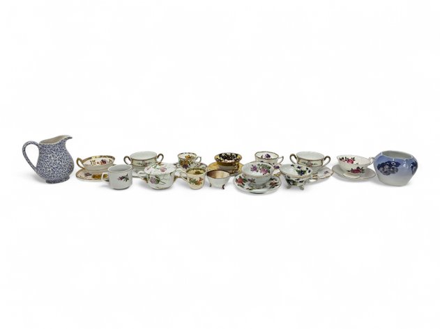 Royal Copenhagen, Burleigh, Paul Müller Selb & More Floral Hollowware & Saucers