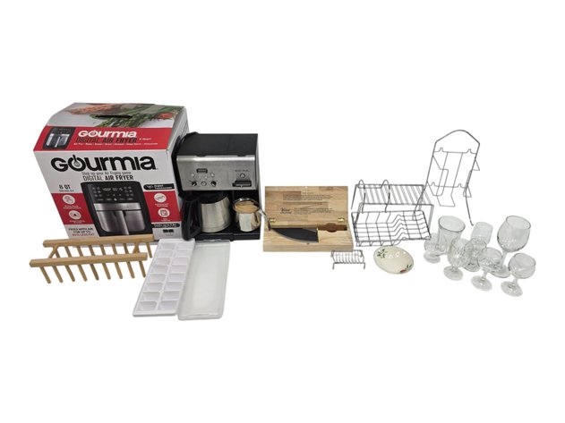 Cuisinart Coffeemaker, Verve Culture Thai Knife, Wire Racks, Glasses & More