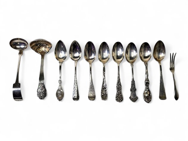 Sterling Silver Spoons, Ladles & Fork