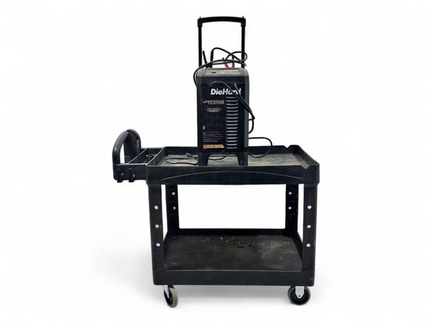 Rubbermaid Utility Cart & Diehard Battery Charger/Engine Starter
