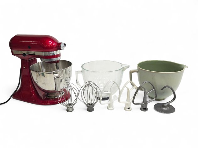 KitchenAid Stand Mixer w/ Bowls & Attachments