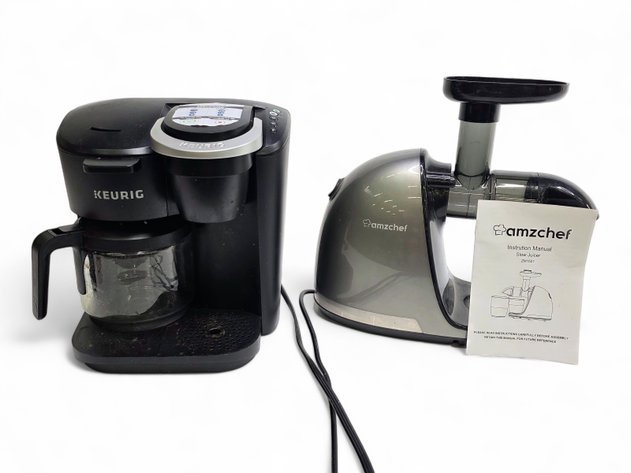 Keurig K-Duo Coffee Maker & Amzchef Slow Juicer