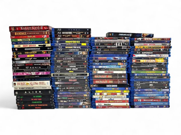 104x Blue-Ray DVDs - Baby Driver, Get Out, Ice Age & More
