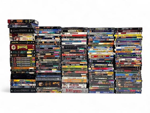 144x VHS & DVDs - Spaceballs, Johnny Bravo, Silent Hill & More