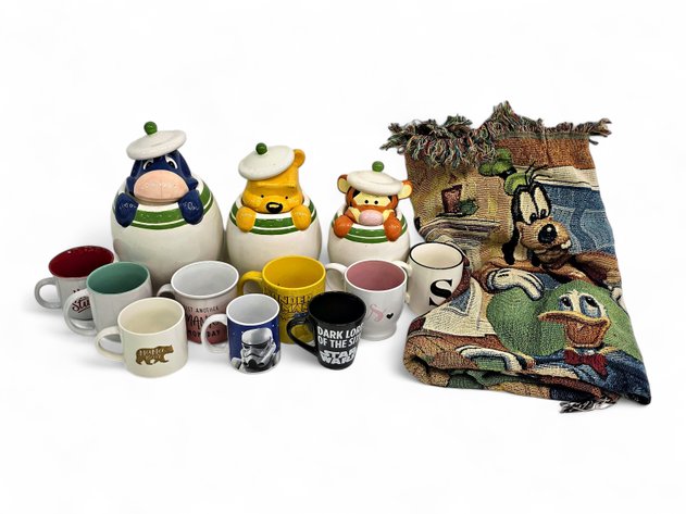 Disneyland Mickey Mouse Blanket, Winnie-the-Pooh Jars, Star Wars Mugs & More
