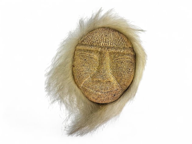 Evans Apatiki Whale Bone Mask w/ Fur