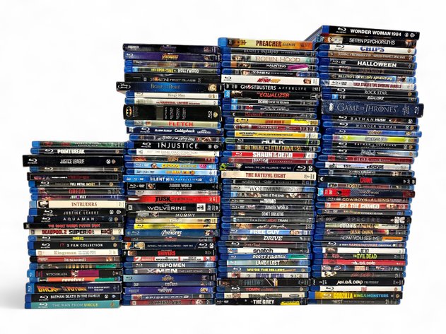 140x Blu-Ray DVDs - The Meg, Halloween, Injustice & More