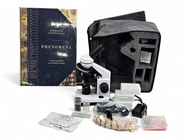 Biological Microscope Kit & Phenomena by Giles Sparrow