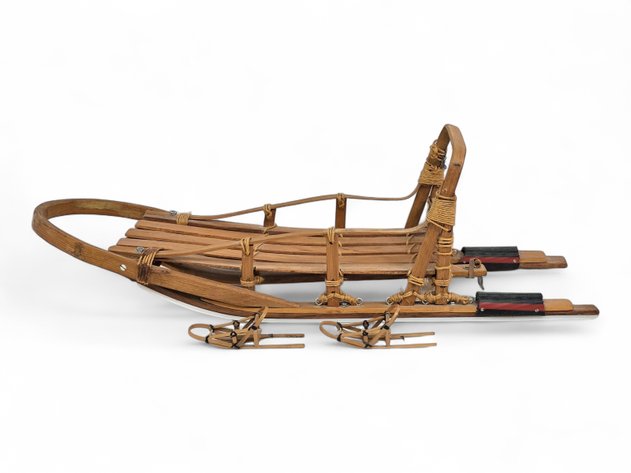 Model Dog Sled - Dick Blakeslee & Miniature Sled Figurines