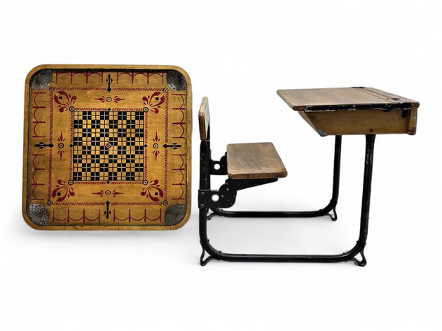 The Carrom Company Combination Game Board & School Desk