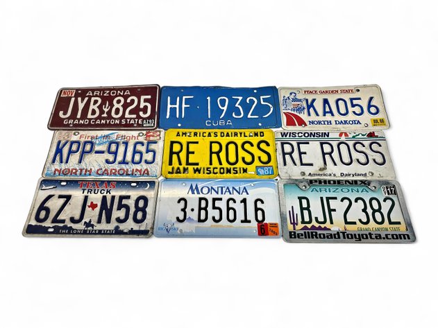 Cuba, Texas, North Carolina, Montana & More License Plates