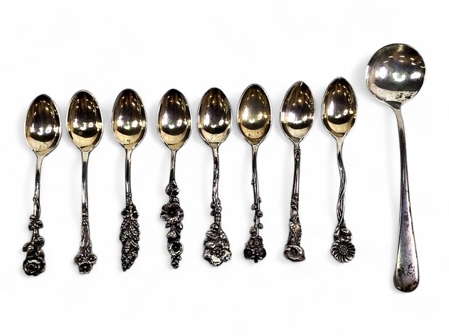 Reed & Barton Sterling Silver Spoons w/ Floral Motif
