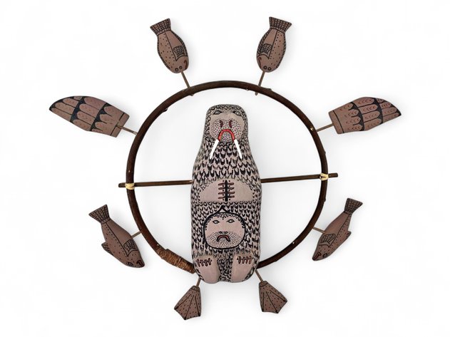 Nunivak Walrus Spirit Wheel - Henry Shavings