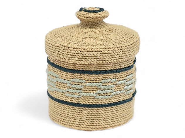 Diminutive Attu Aleut Rye Grass Basket - Sharon Kay