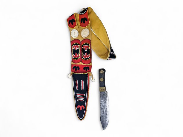 Tahltan Athabaskan Ceremonial Knife Sheath by Glen Cowan Simpson